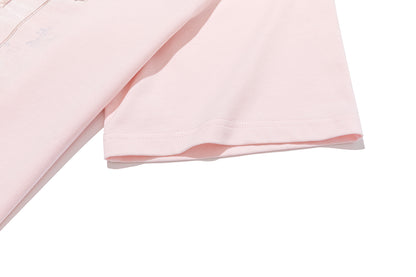 13DE MARZO Carousel Bear Printed T-shirt Pink - 13DE MARZO