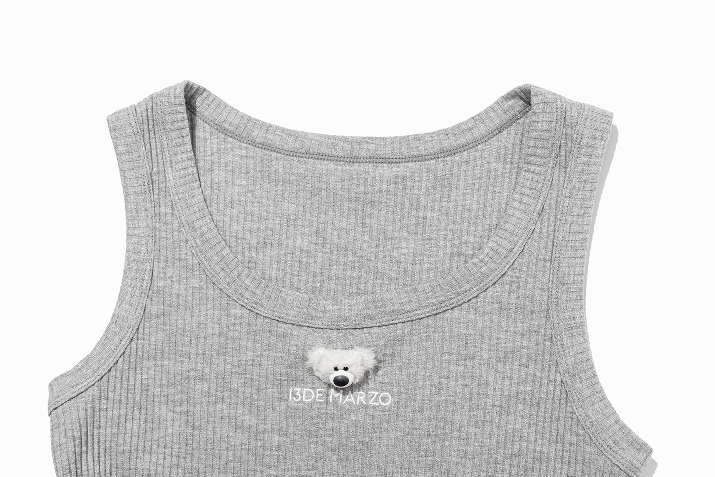 13DE MARZO Mini Bear Base Vest Grey