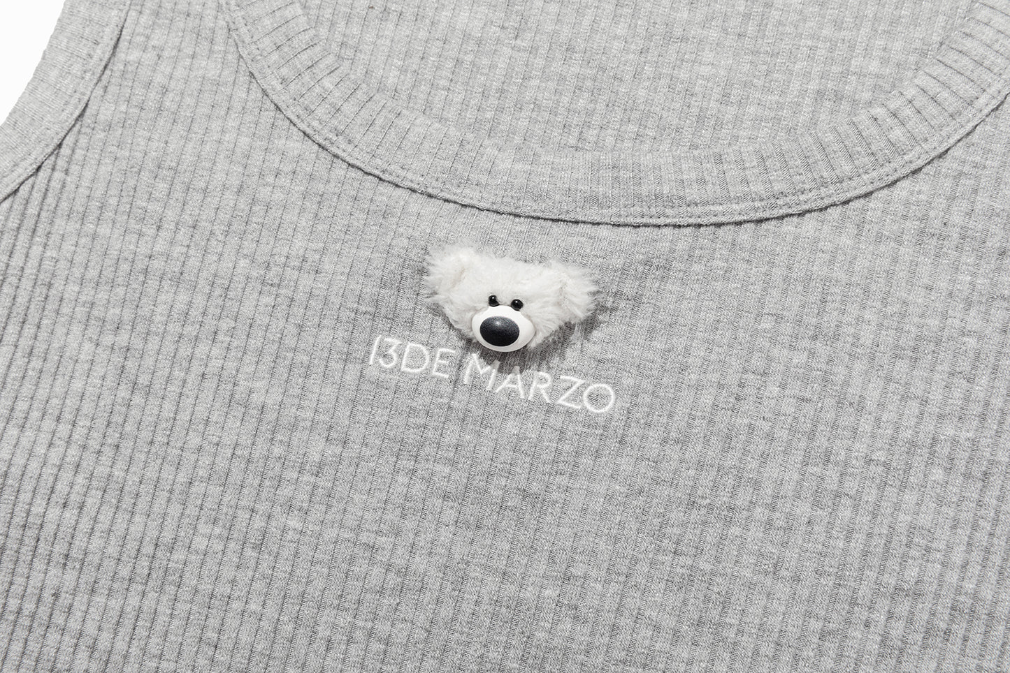 13DE MARZO Mini Bear Base Vest Grey