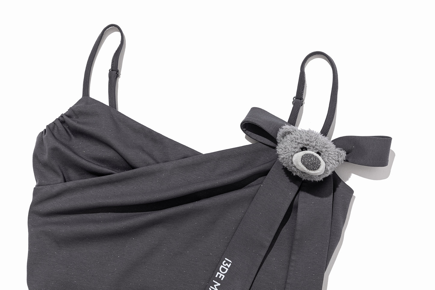 13DE MARZO Bear Shimmer Bow  Camisole Grey - 13DE MARZO