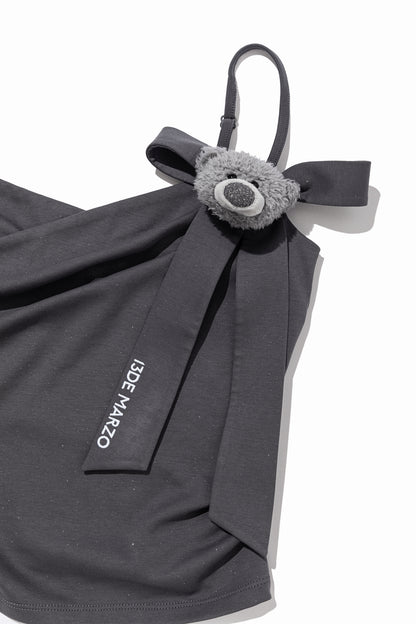 13DE MARZO Bear Shimmer Bow  Camisole Grey - 13DE MARZO