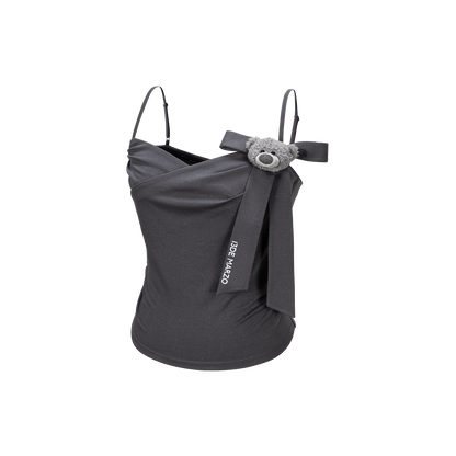 13DE MARZO Bear Shimmer Bow  Camisole Grey - 13DE MARZO