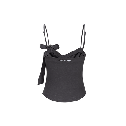 13DE MARZO Bear Shimmer Bow  Camisole Grey - 13DE MARZO