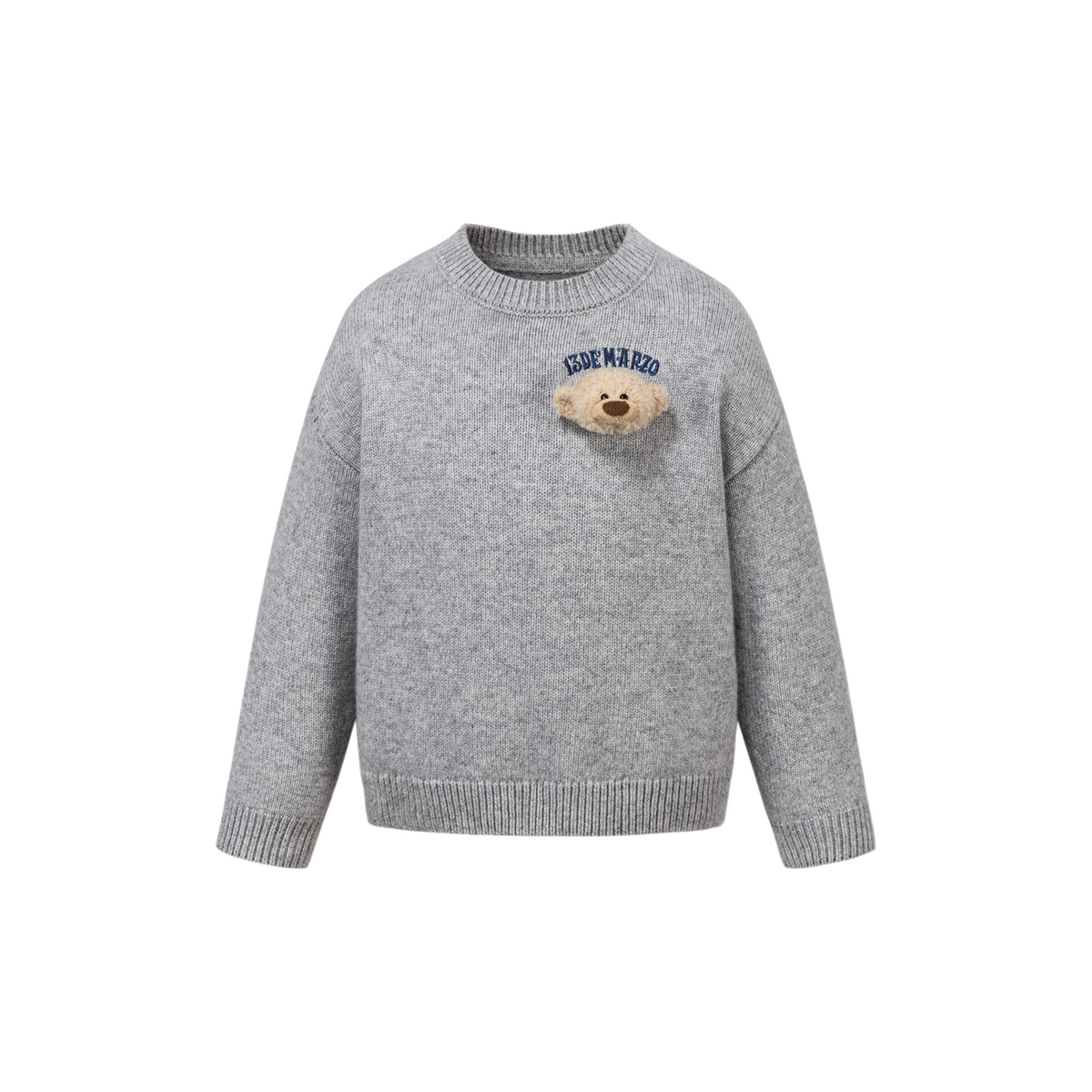 13DE MARZO BabyBear Base Crewneck Sweater Grey