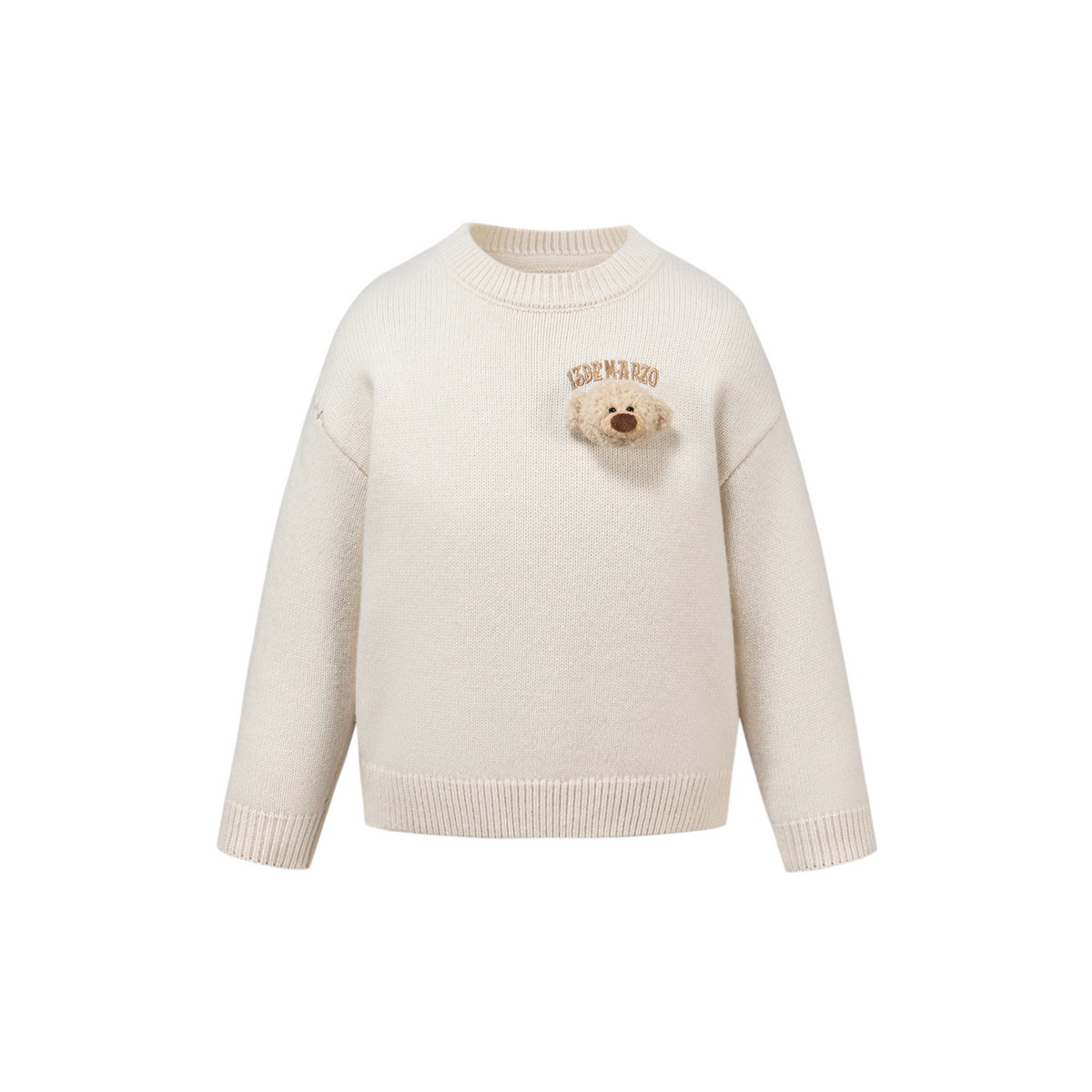 13DE MARZO BabyBear Base Crewneck Sweater Beige
