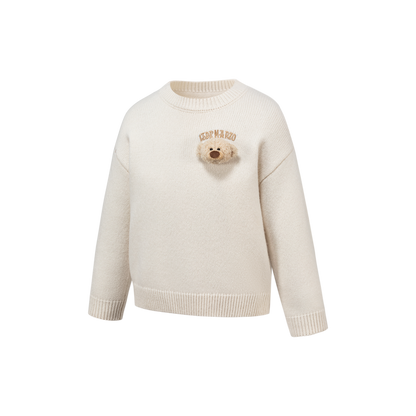 13DE MARZO BabyBear Base Crewneck Sweater Beige
