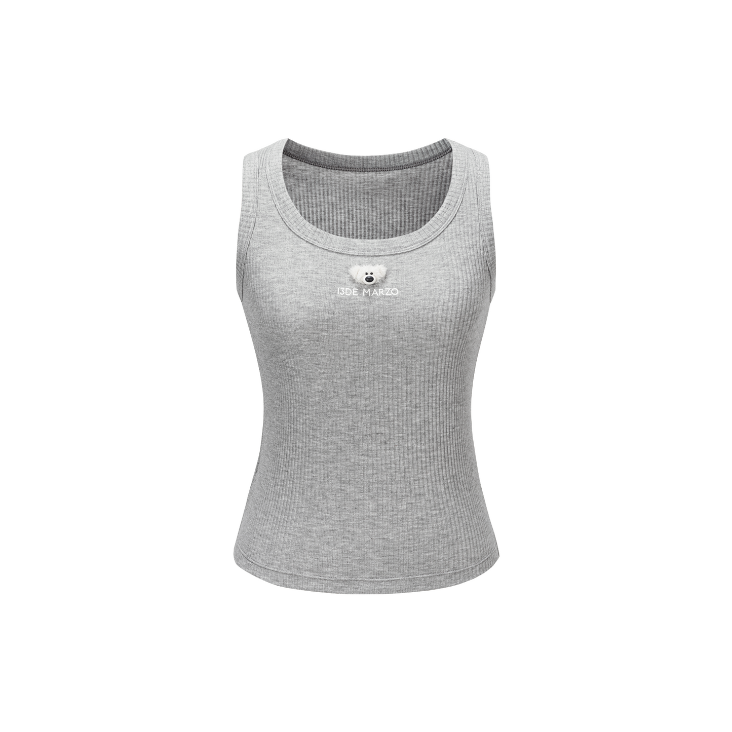 13DE MARZO Mini Bear Base Vest Grey