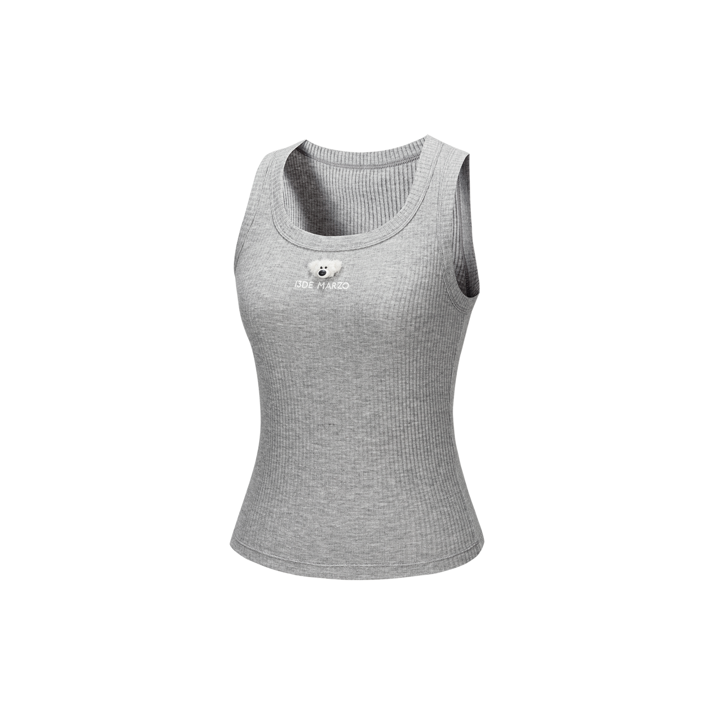 13DE MARZO Mini Bear Base Vest Grey