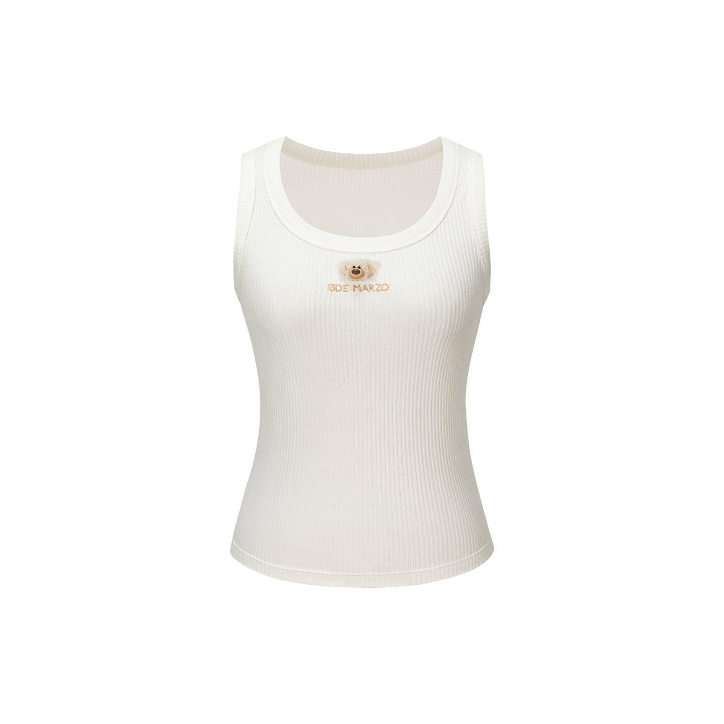 13DE MARZO Mini Bear Base Vest White