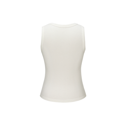 13DE MARZO Mini Bear Base Vest White
