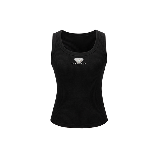 13DE MARZO Mini Bear Base Vest Black