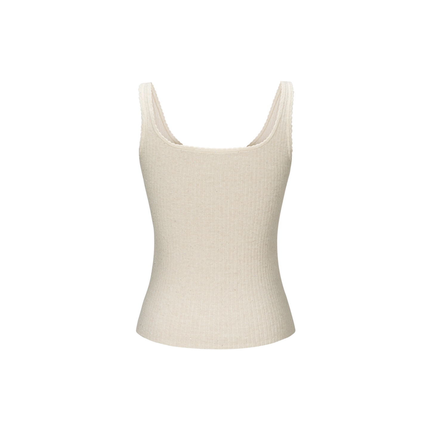 13DE MARZO Mini Bear Sequin Camisole Beige