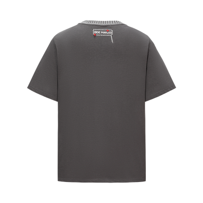 13DE MARZO Rocking Horse Print T-shirt Dark Grey - 13DE MARZO