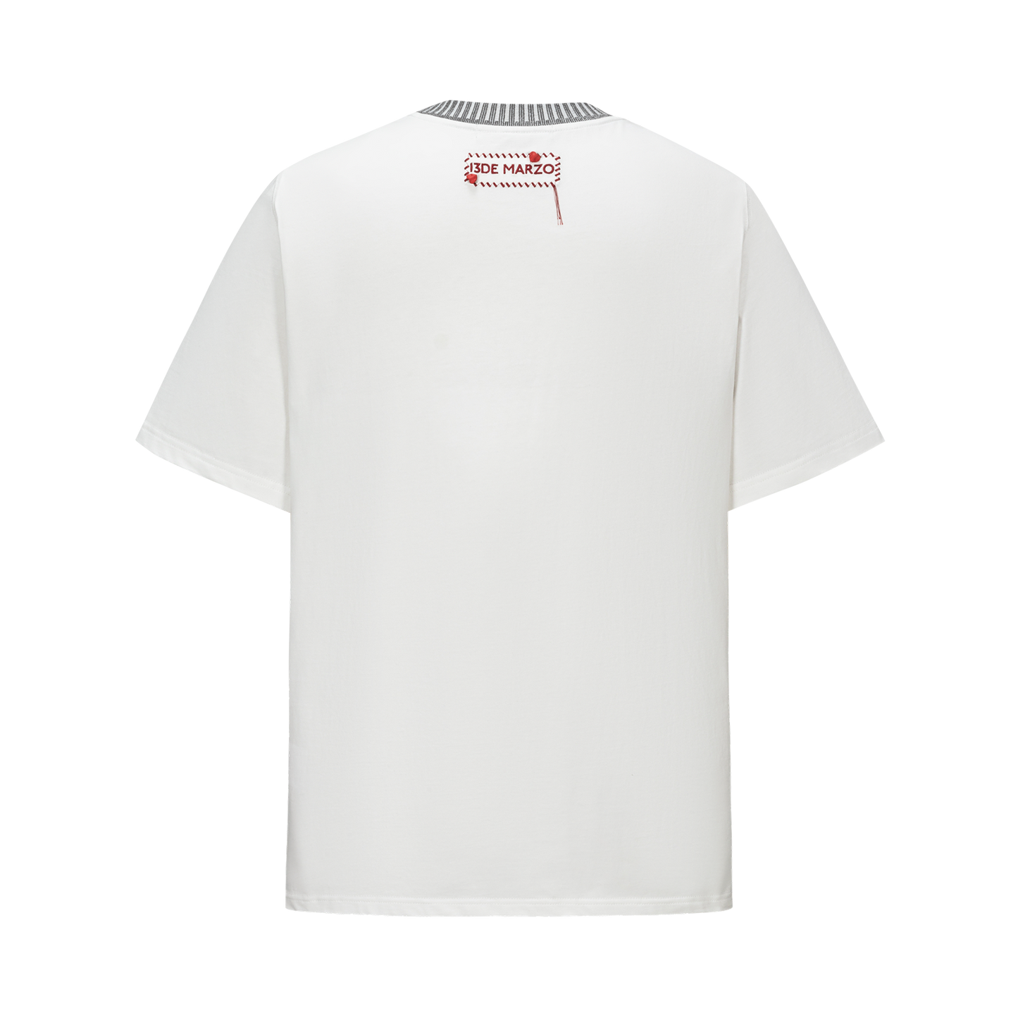13DE MARZO Rocking Horse Print T-shirt White - 13DE MARZO