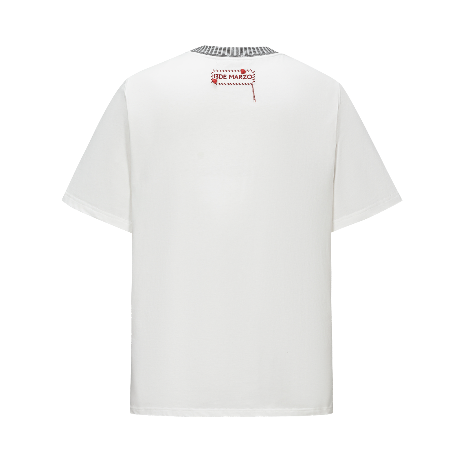 13DE MARZO Rocking Horse Print T-shirt White - 13DE MARZO