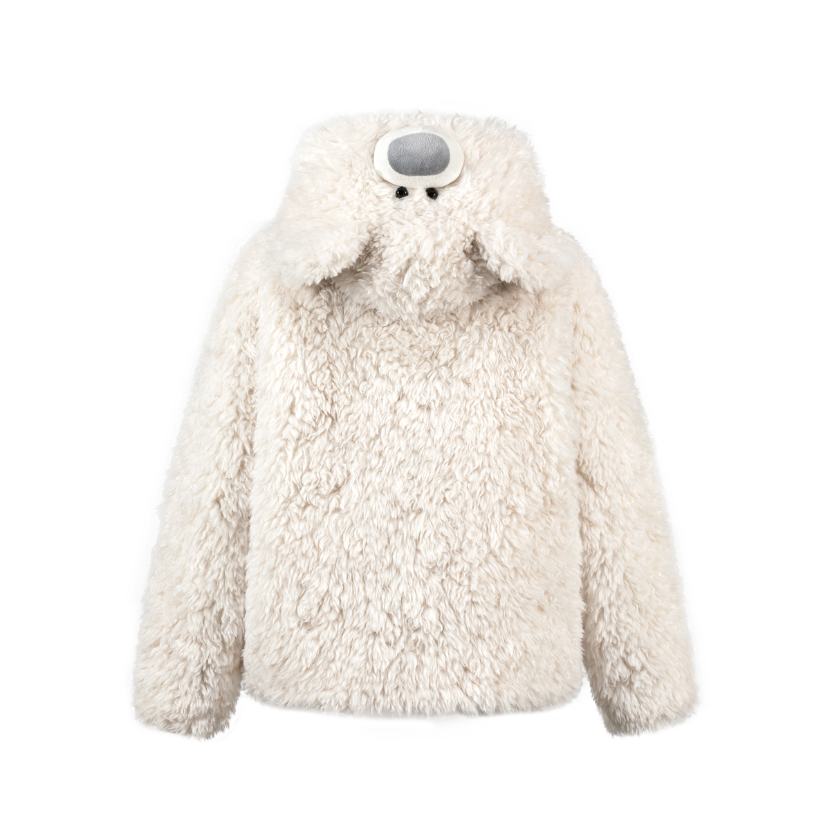 13DE MARZO Doozoo Bear Hooded Coat Beige - 13DE MARZO