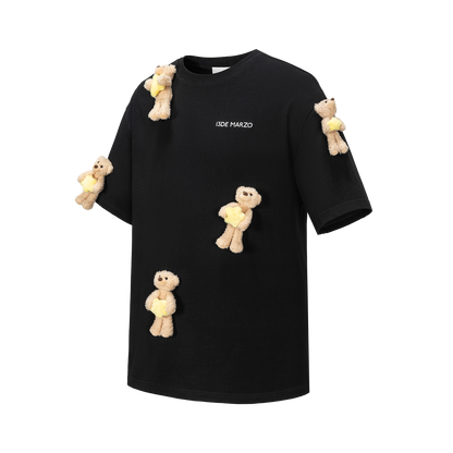 13DE MARZO Lumi Star Bear T-shirt Black - 13DE MARZO