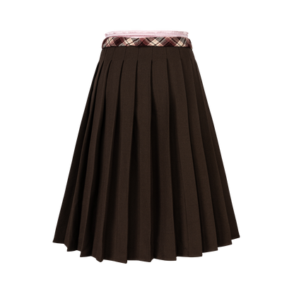 13DE MARZO Luminous Bear Double Waist Dress Brown - 13DE MARZO