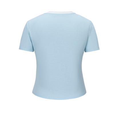 13DE MARZO Nighty Night Bear Tight Tee Blue