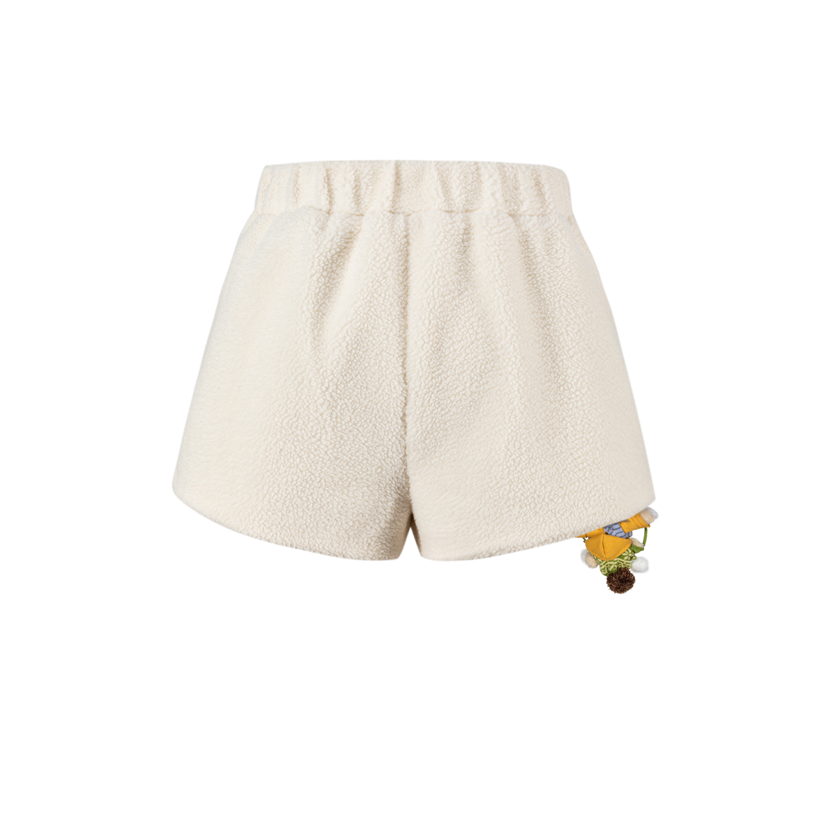 13DE MARZO Snow Bear Polar Fleece Shorts Beige - 13DE MARZO