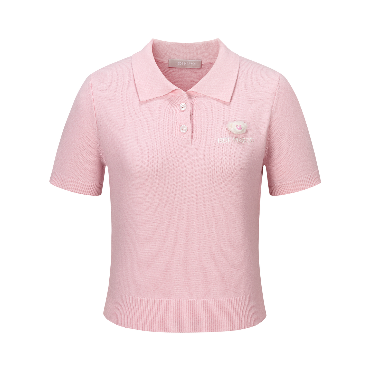 13DE MARZO Doozoo Polo Tee Pink