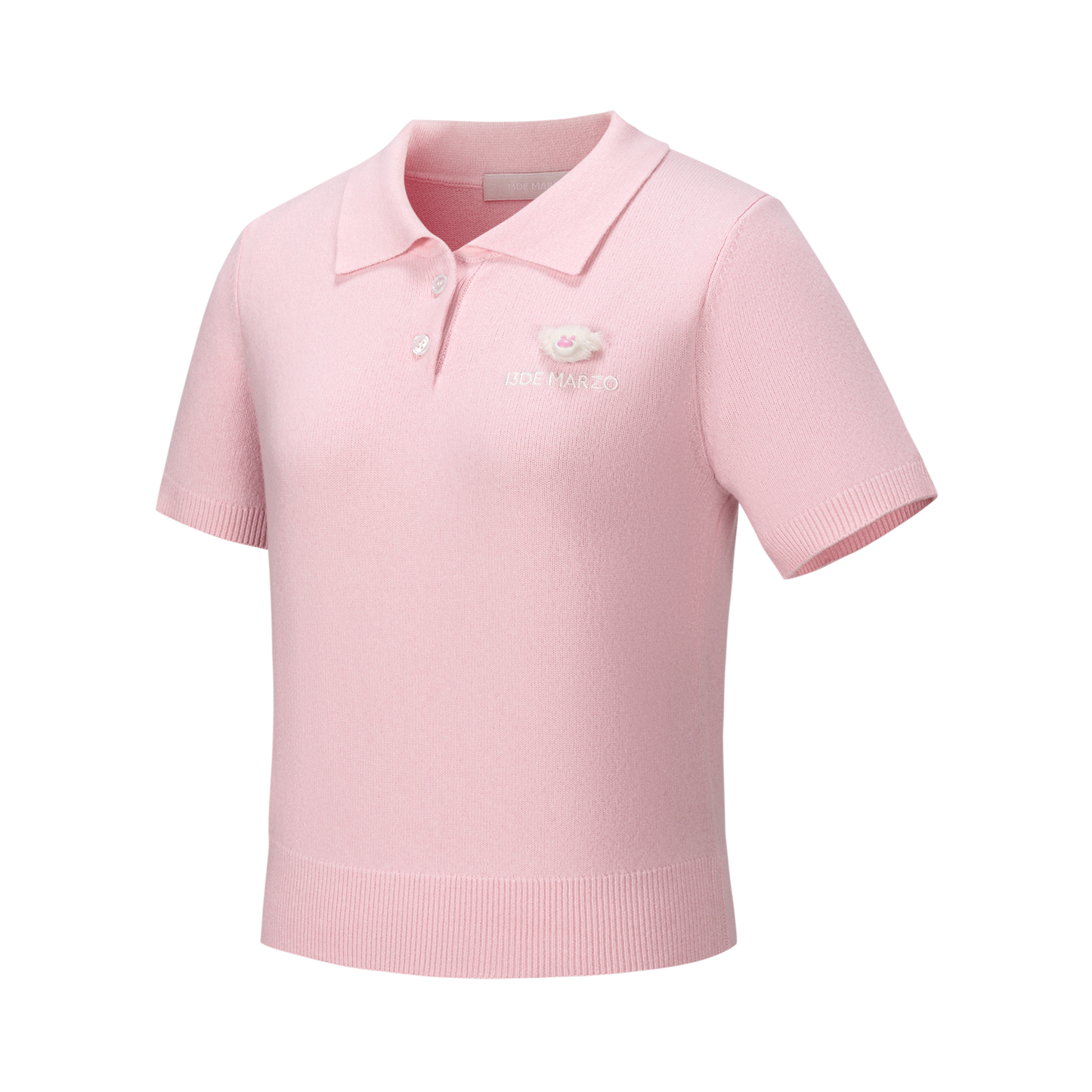 13DE MARZO Doozoo Polo Tee Pink