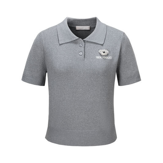 13DE MARZO Doozoo Polo Tee Grey