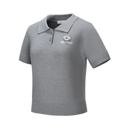 13DE MARZO Doozoo Polo Tee Grey