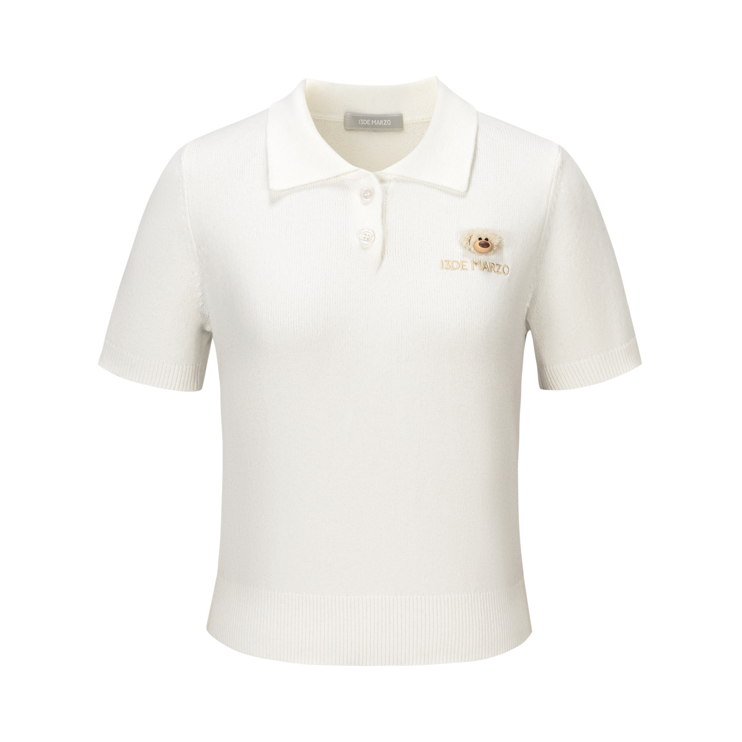 13DE MARZO Doozoo Polo Tee White