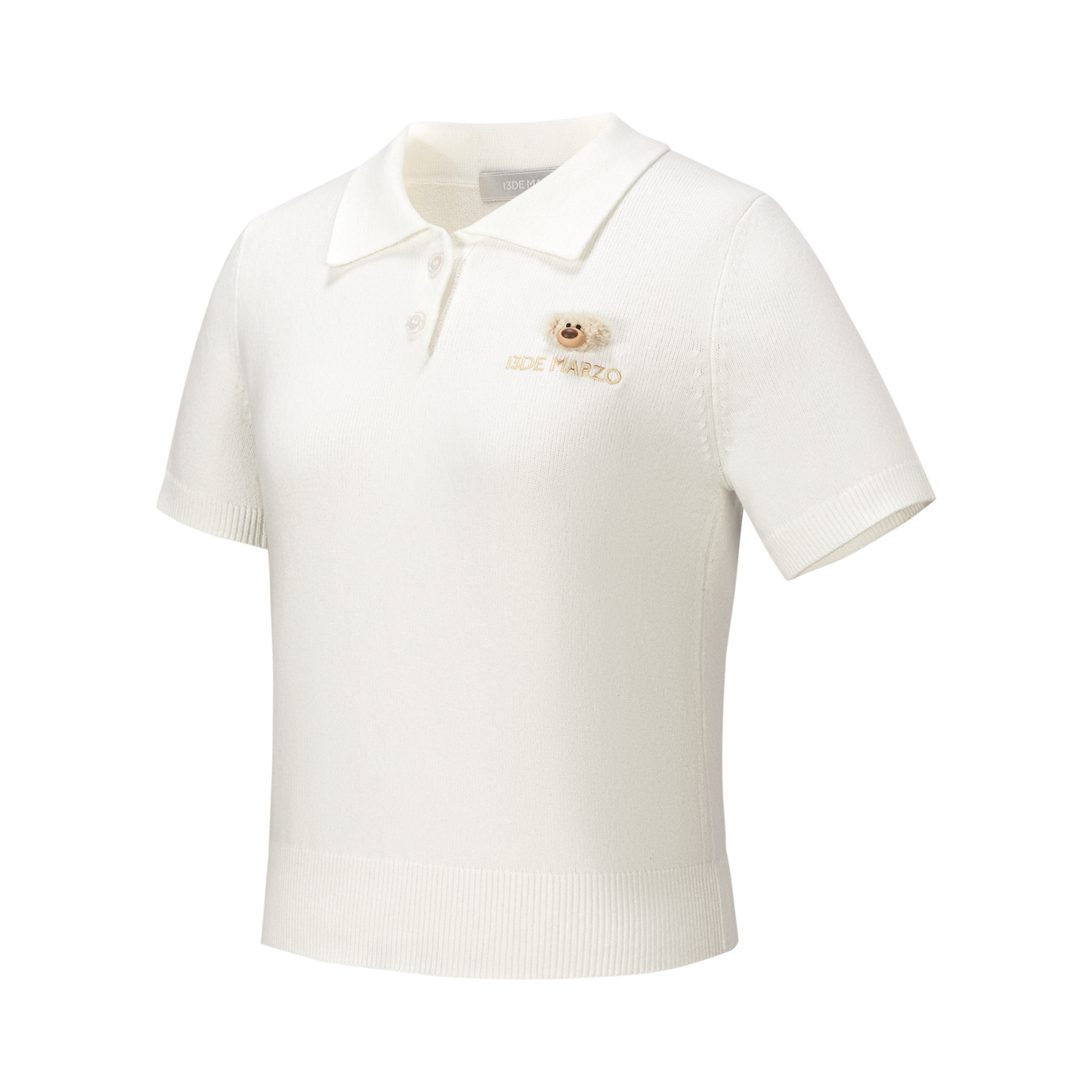 13DE MARZO Doozoo Polo Tee White