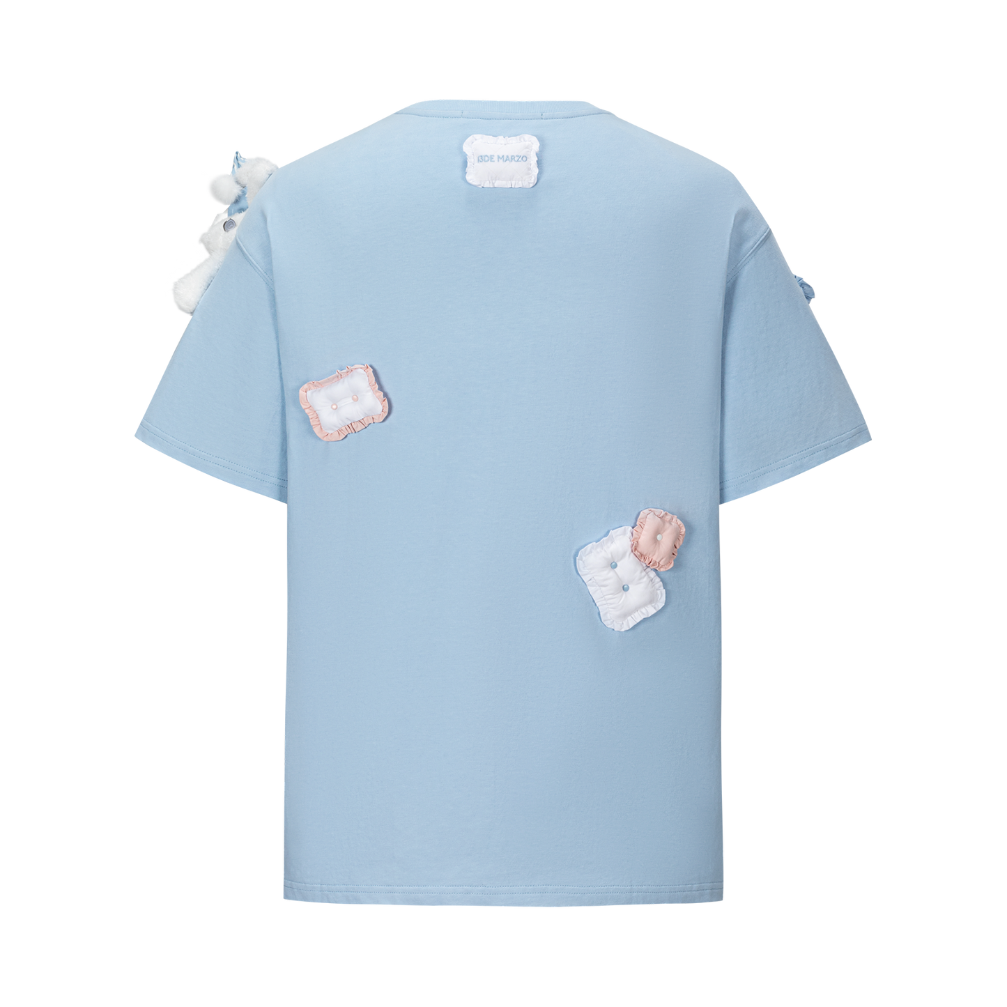 13DE MARZO Nighty Night Bear Pillow Oversized T-shirt Blue