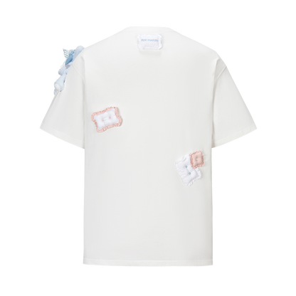 13DE MARZO Nighty Night Bear Pillow Oversized T-shirt White