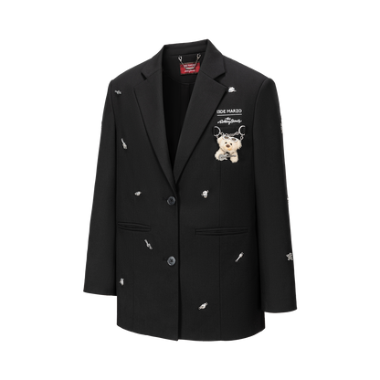 13DE MARZO Rolling Stones Bear Suit Black