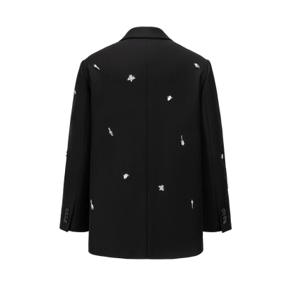 13DE MARZO Rolling Stones Bear Suit Black