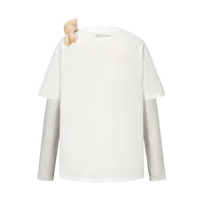 13DE MARZO Luminous Bear Sketch T-shirt White