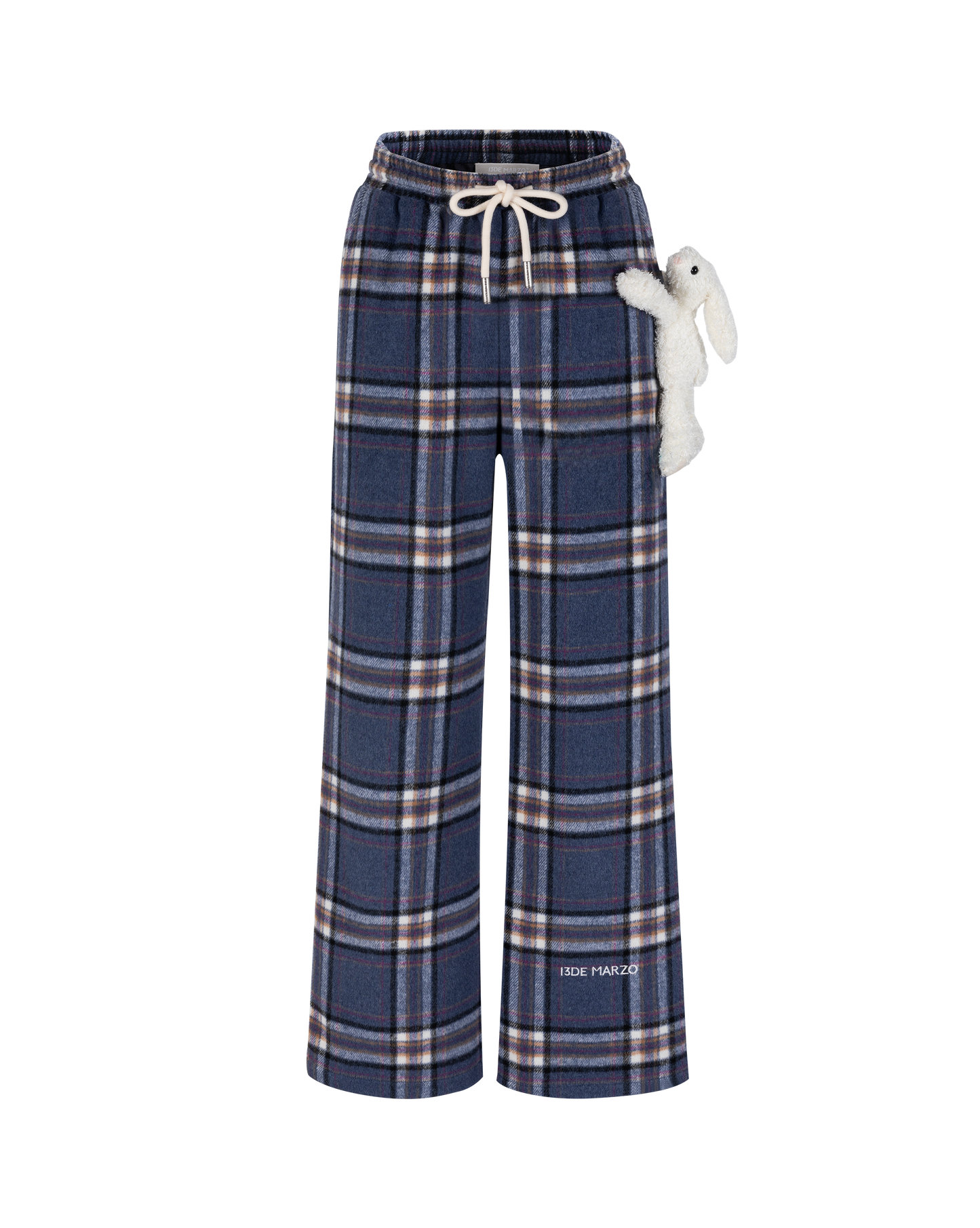 13DE MARZO Doozoo Plaid Straight Pants