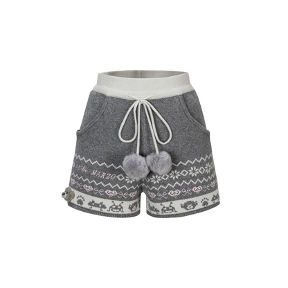 13DE MARZO Fair Isle Down Jacket