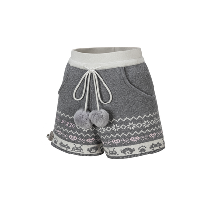 13DE MARZO Fair Isle Down Jacket