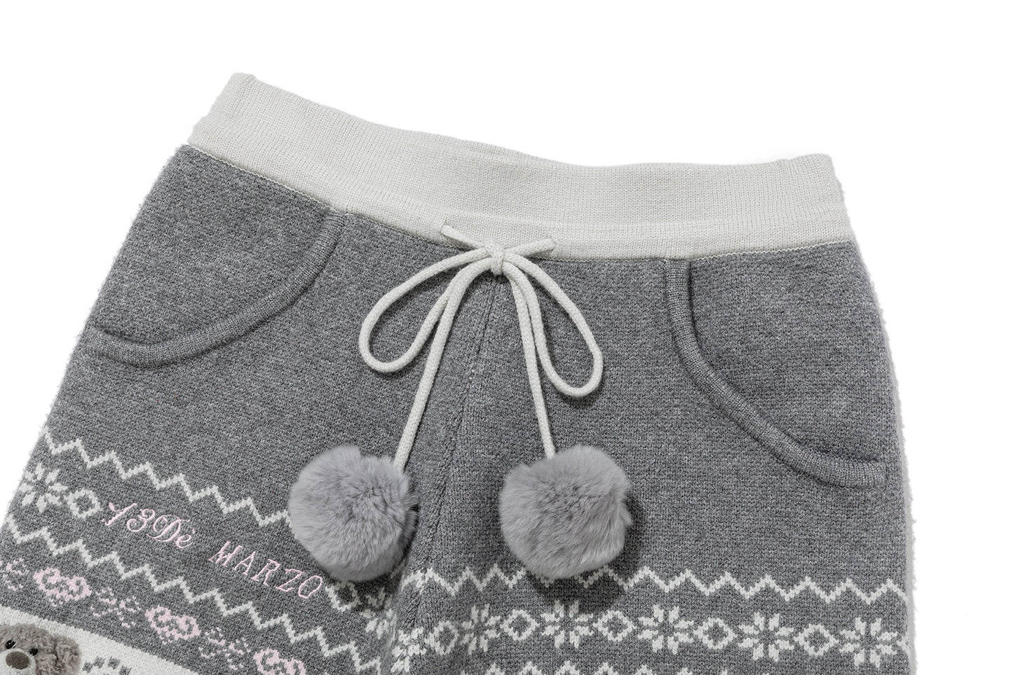 13DE MARZO Fair Isle Down Jacket