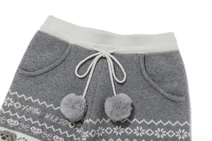 13DE MARZO Fair Isle Down Jacket
