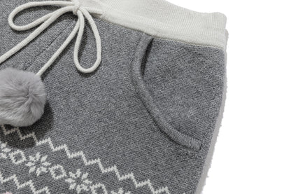 13DE MARZO Fair Isle Down Jacket