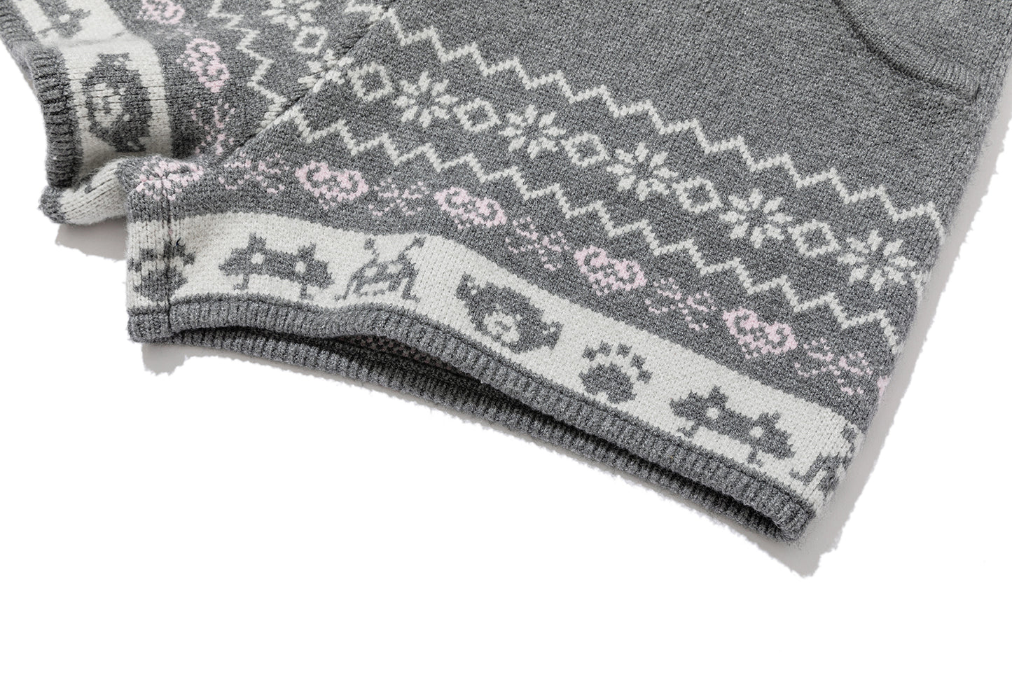 13DE MARZO Fair Isle Down Jacket