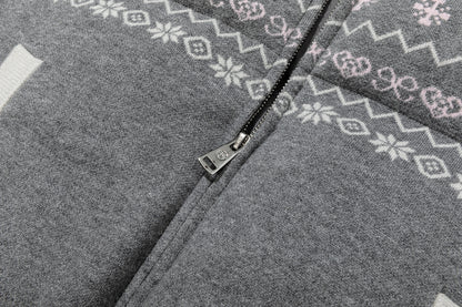 13DE MARZO Fair Isle Knit Shorts