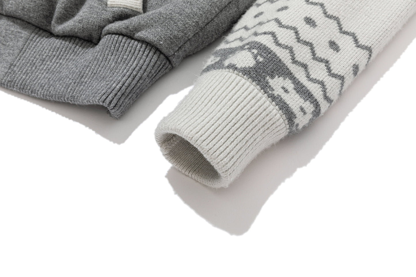 13DE MARZO Fair Isle Knit Shorts