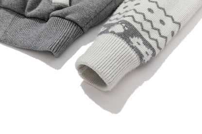 13DE MARZO Fair Isle Knit Shorts