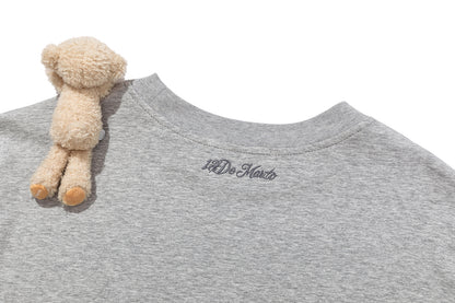 13DE MARZO Luminous Bear Sketch T-shirt Grey