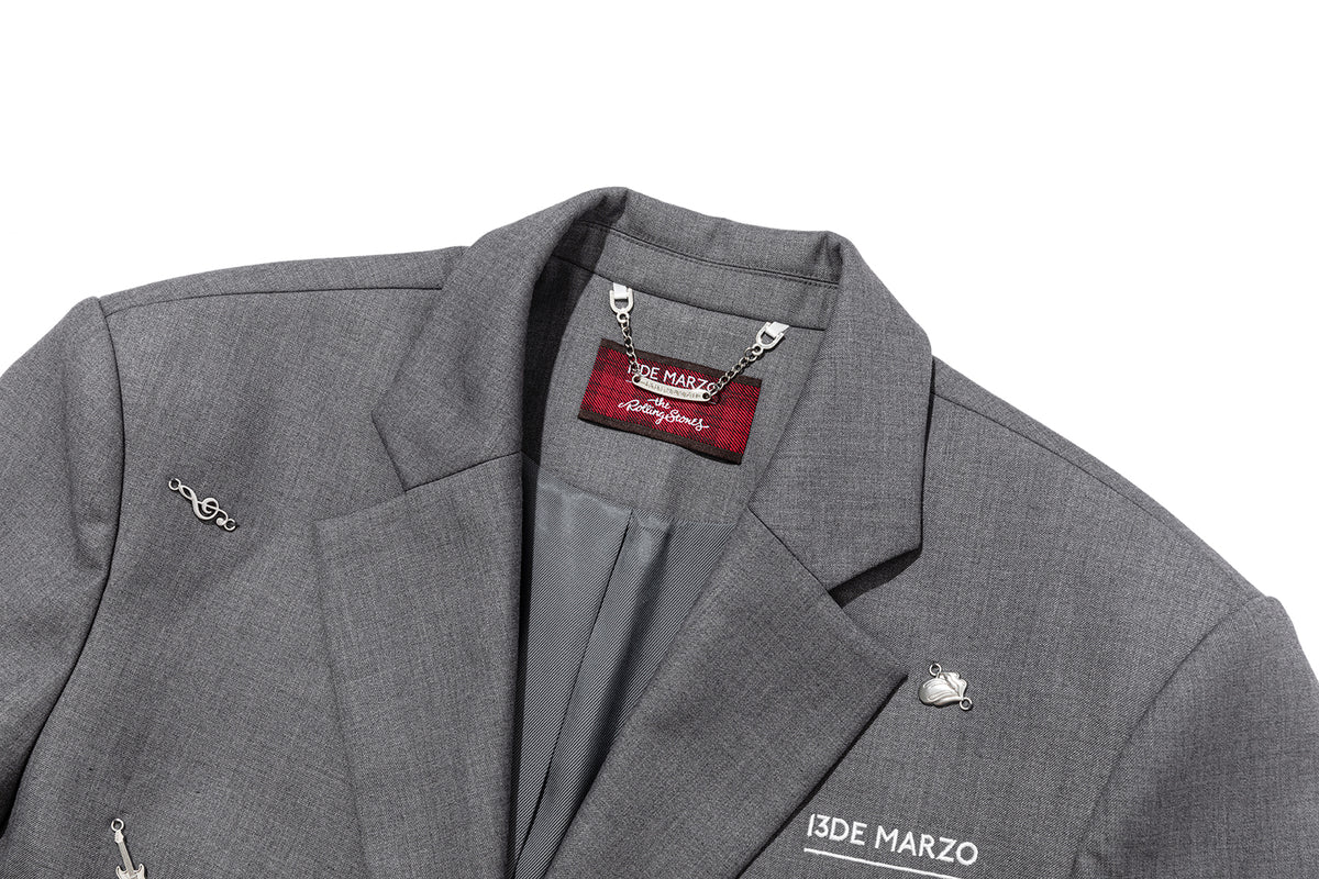13DE MARZO Rolling Stones Bear Suit Grey
