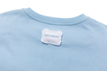 13DE MARZO Nighty Night Bear Pillow Oversized T-shirt Blue