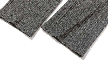 13DE MARZO Mini Bear Knit Trousers Grey