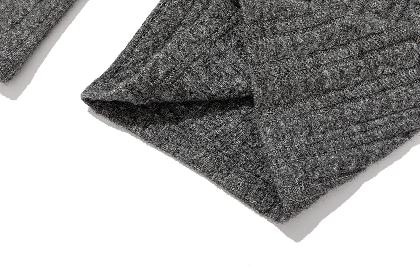 13DE MARZO Mini Bear Knit Trousers Grey